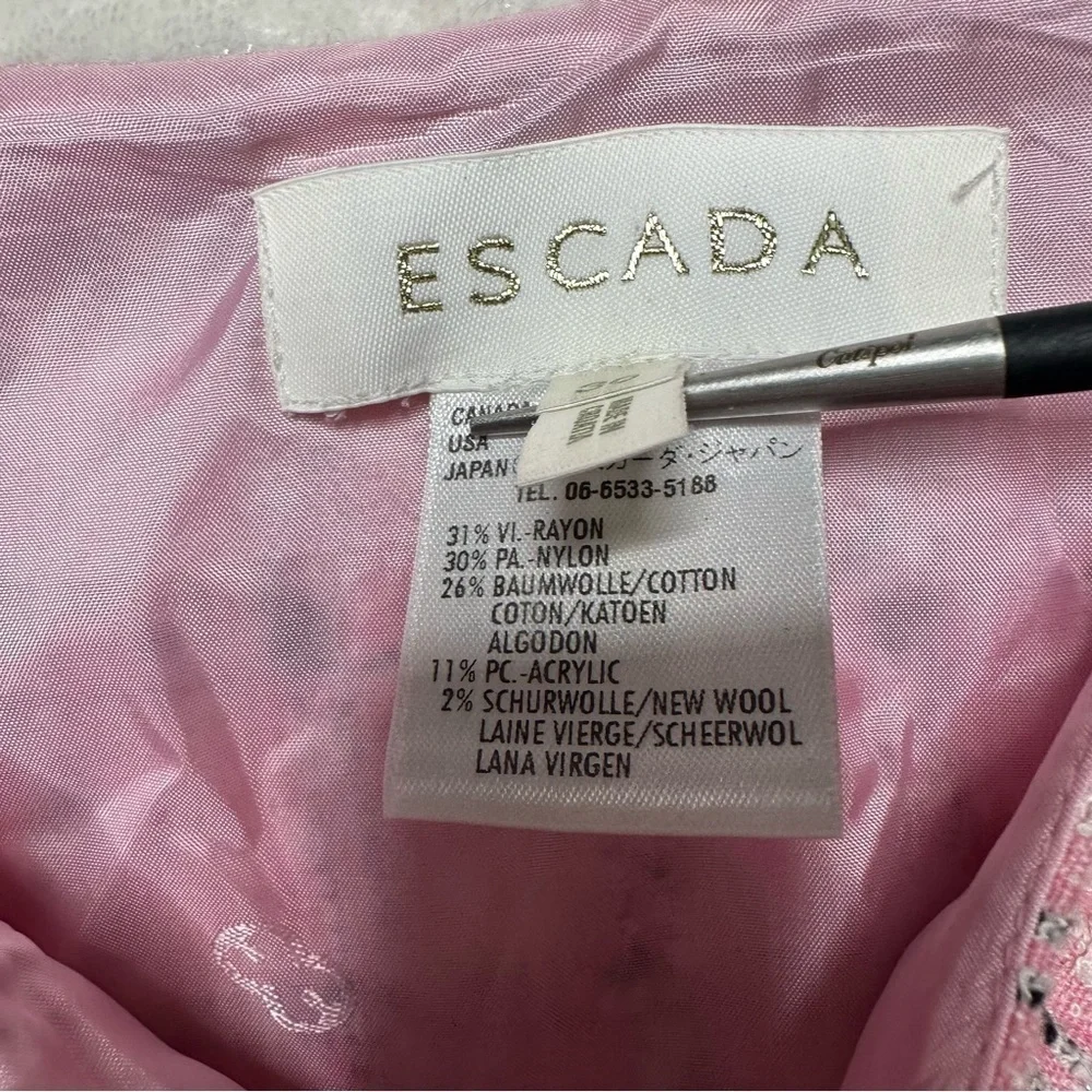 Escada tweed plaid
